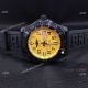 Super Clone Breitling Avenger II Seawolf Watch Yellow Dial with Arabic Markers (6)_th.jpg